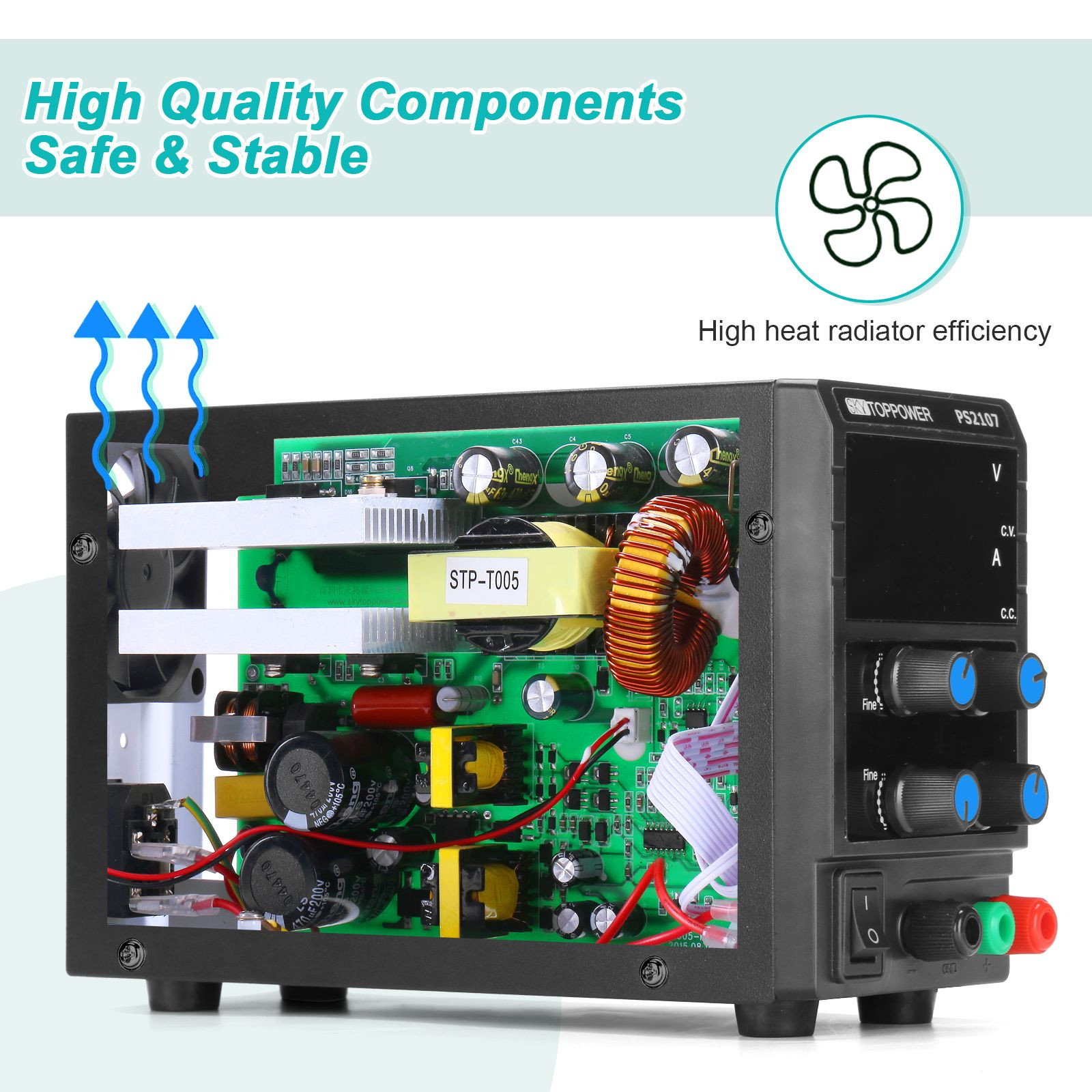 DC Power Supply 35V 5A Switching  Power Supply for Battery Charging, Electronic Testing , Research, Lab