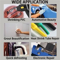 2000W Heat Gun Heavy Duty Hot Air Gun Kit 122℉-1202℉ Fast Heating Two-Speed Adjustment
