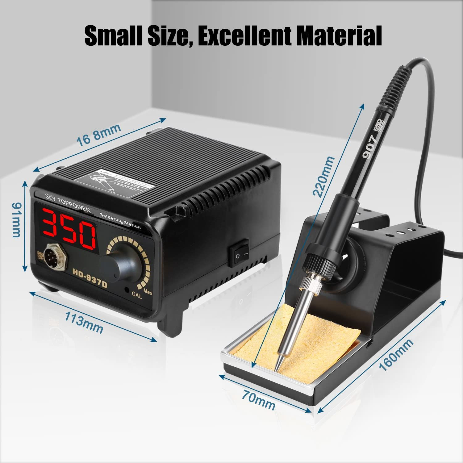 Digital Display 60W Soldering Iron Station Kit with ℉/℃ Switching Temperature Control