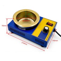 300W 100mm Solder Pots Soldering Brazing Equipment Pot Soldering Desoldering Bath Plate 200-480℃