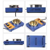 300W 100mm Solder Pots Soldering Brazing Equipment Pot Soldering Desoldering Bath Plate 200-480℃