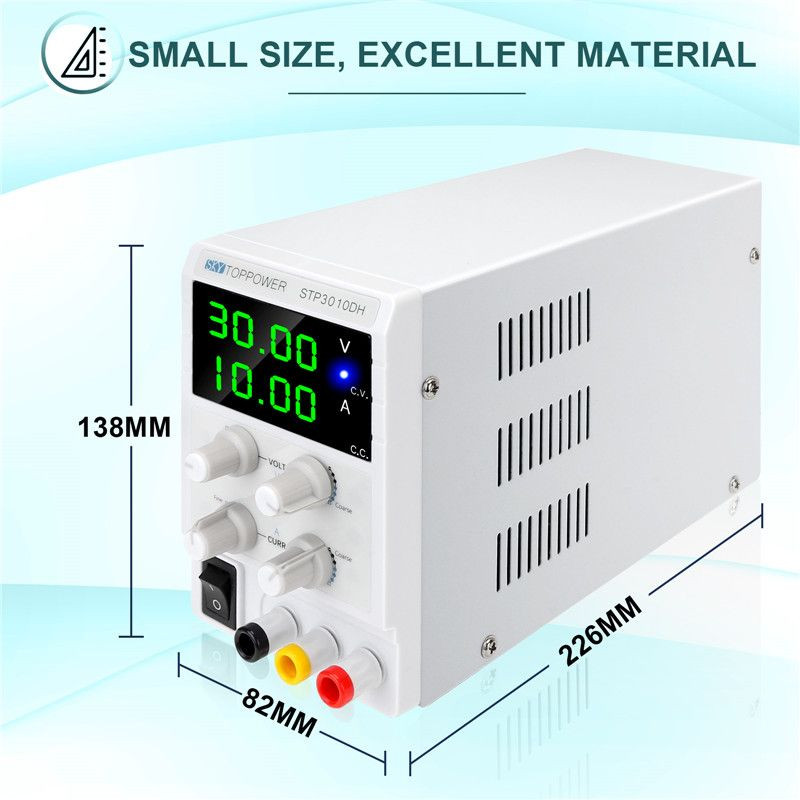 DC Power Supply Variable 30V 10A High Precision Adjustable Power Supply  for Electronic Testing,  DI