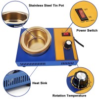 300W 100mm Solder Pots Soldering Brazing Equipment Pot Soldering Desoldering Bath Plate 200-480℃