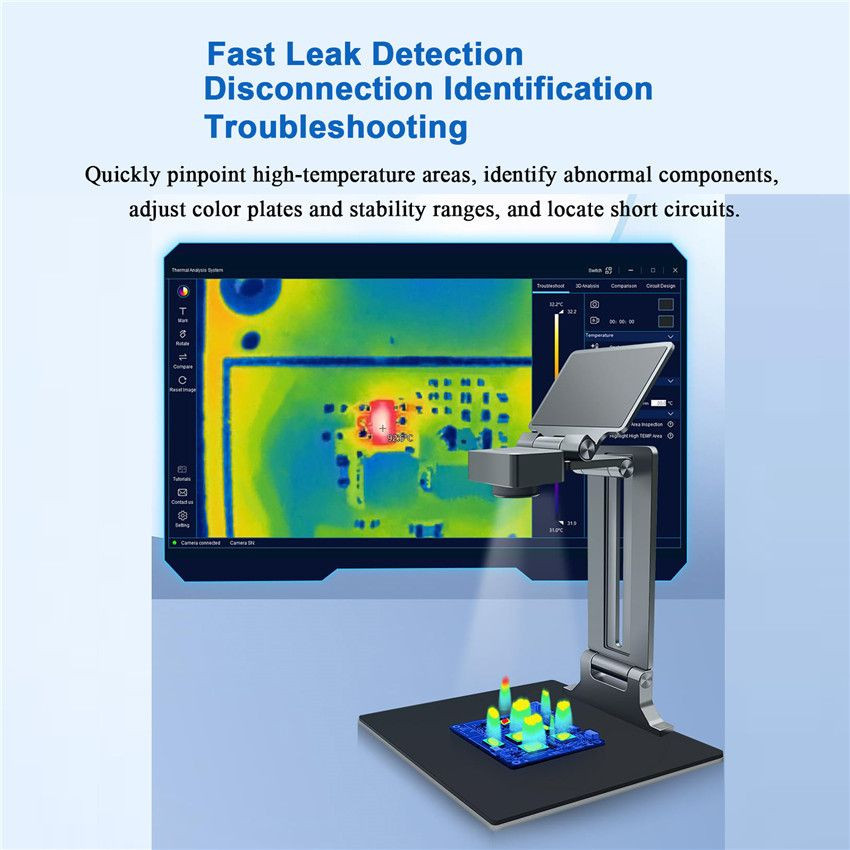 3D Infrared Thermal Imager Analyzer Thermal Imaging Camera for Circuit Board Troubleshooting