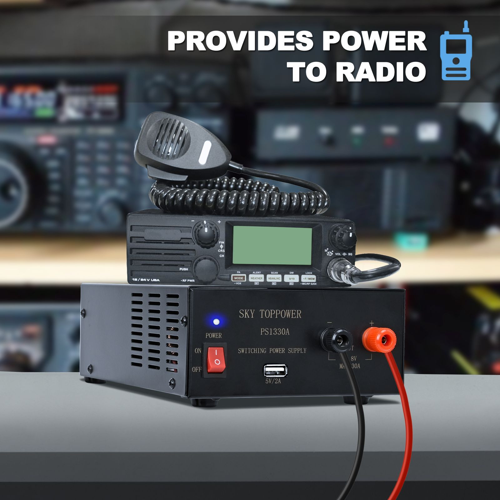 13.8V 30A Power Supply for Ham Radio, CB Radio